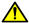 Black exclamation mark on a bright yellow triangle, warning icon
